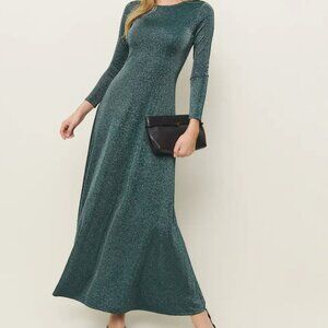 Reformation Kori Knit Dress Blue - Size XL - New with tags